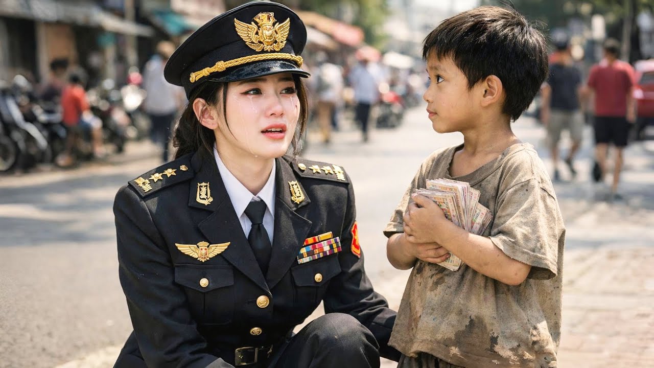 Thấy Bé Trai Bán Vé Số Giống Hệt Chồng Cũ – Nữ Sĩ Quan Bật Khóc Khi Bé Gọi Hai Tiếng Mẹ Ơi.