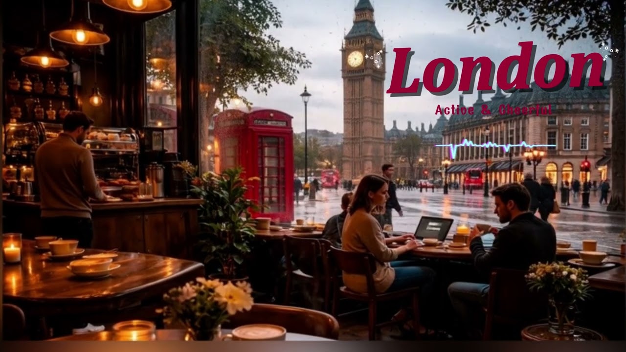 ☕ LONDON CAFÉ MOOD — Work Better, Focus Longer | LIVE 24/7