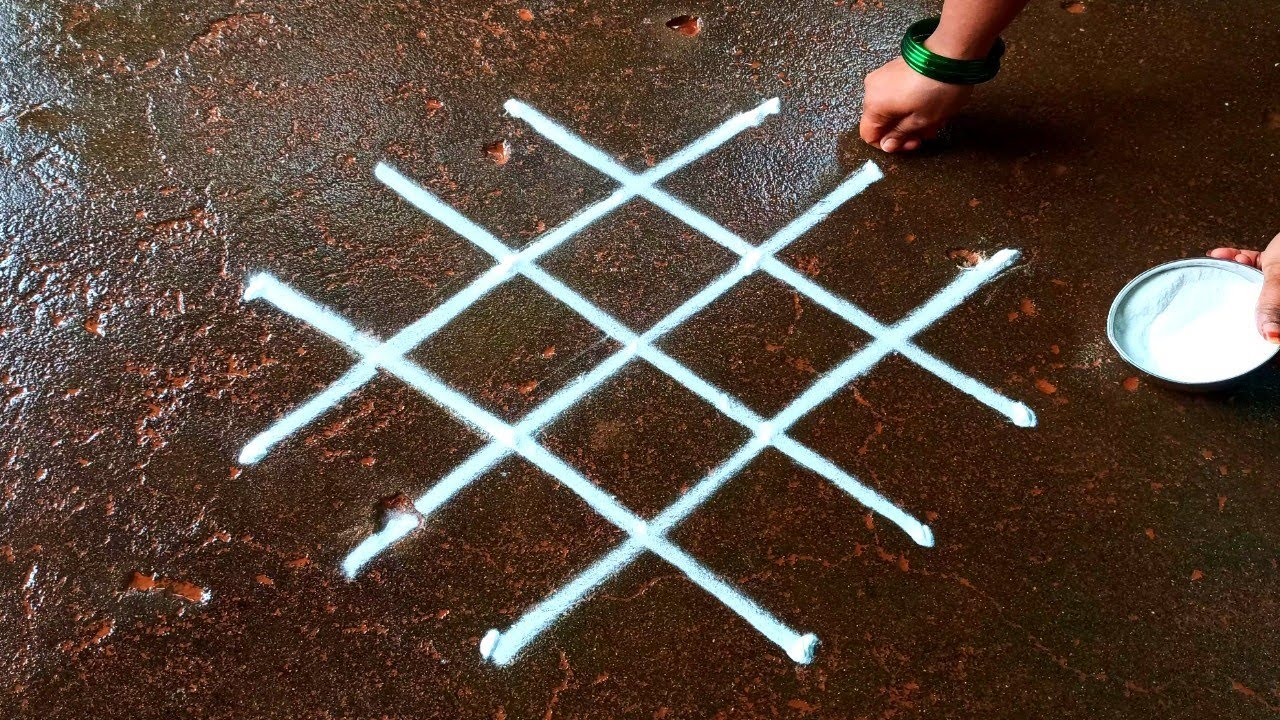 Pongal 2024 simple birds kolam|4*2*2 sankranti chukala muggulu|bhogi padi kolam|Beautiful rangoli