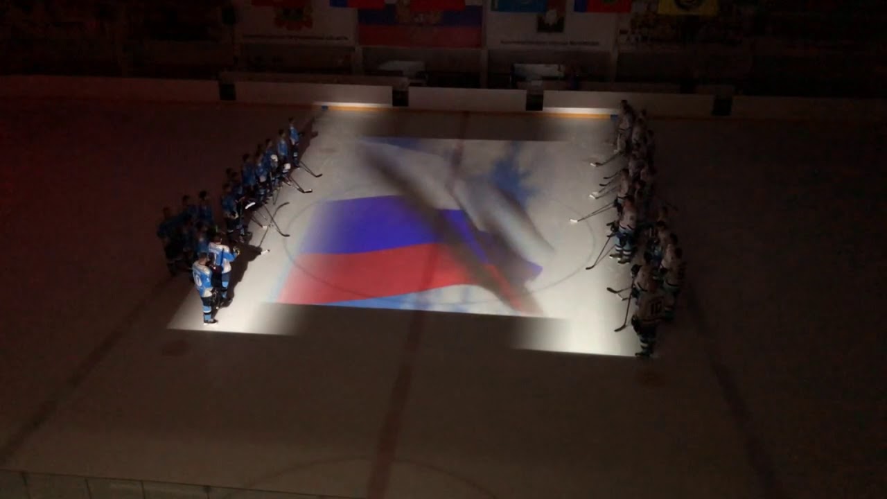Видеопроекция на льду перед матчем КОНКОРД-ГДК 29.03.2019