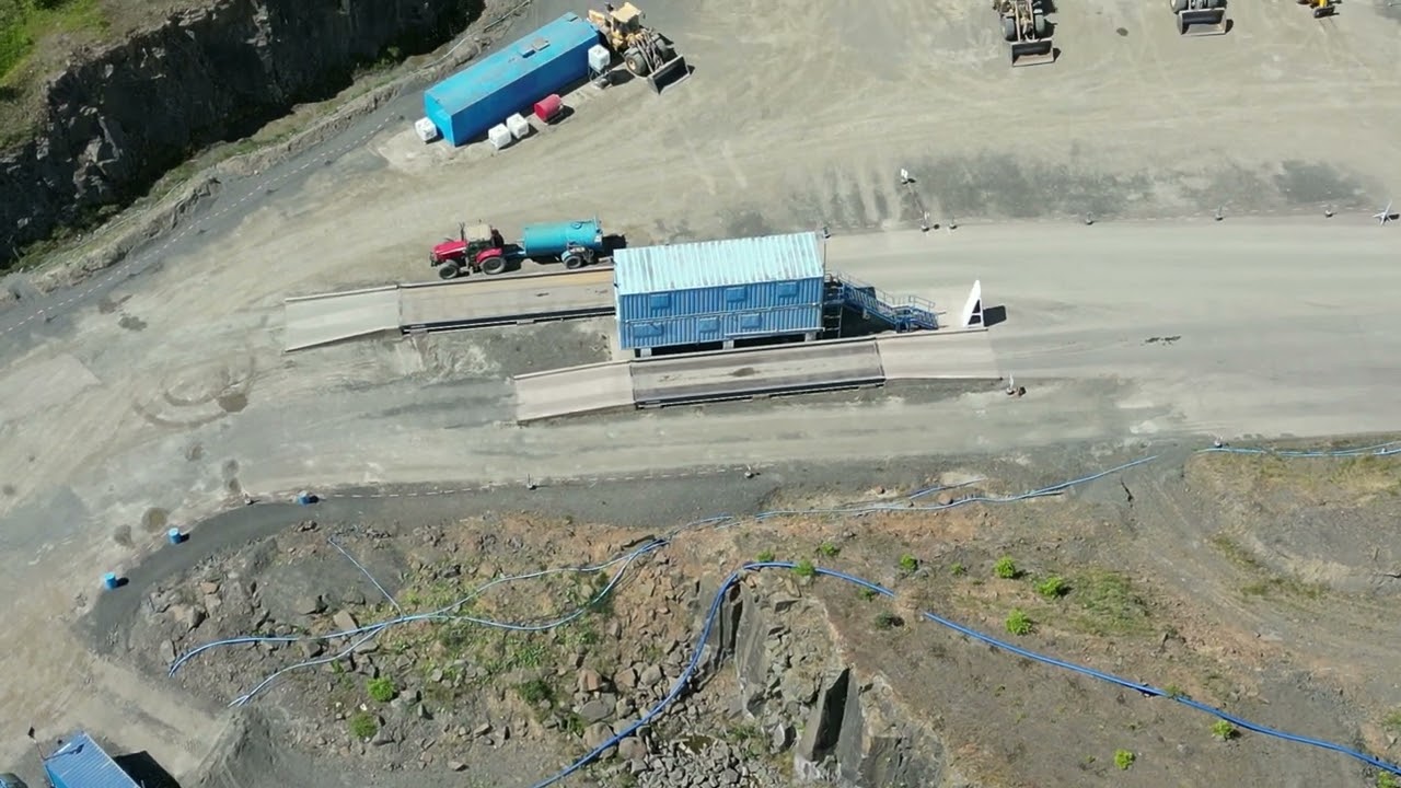Caldercruix village and hillend quarry near Airdrie Dji mini 3 pro drone 09/07/22