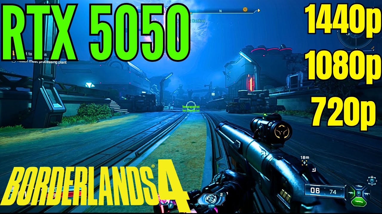 RTX 5050 8GB 🔥 Borderlands 4 FPS Benchmark | 720p / 1080p / 1440p + DLSS Test