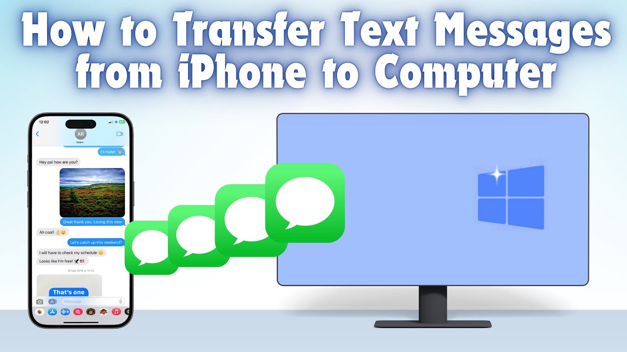 How to transfer text messages from iPhone to computer