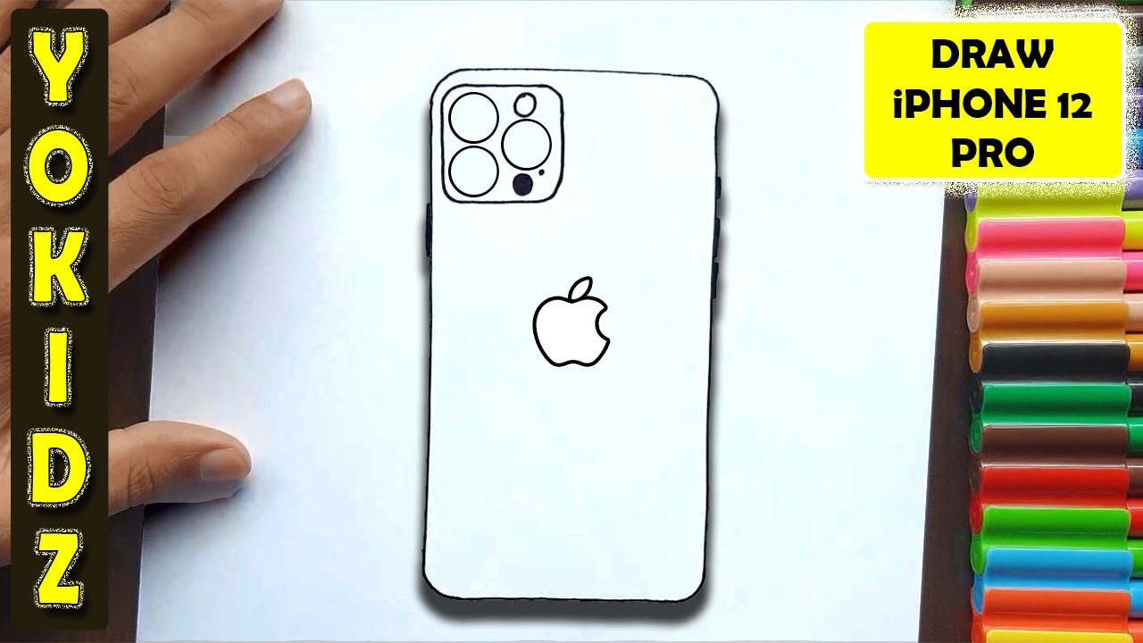 How to draw iPhone 12 Pro Max #Shorts #iPhone12 #iPhone12Promax