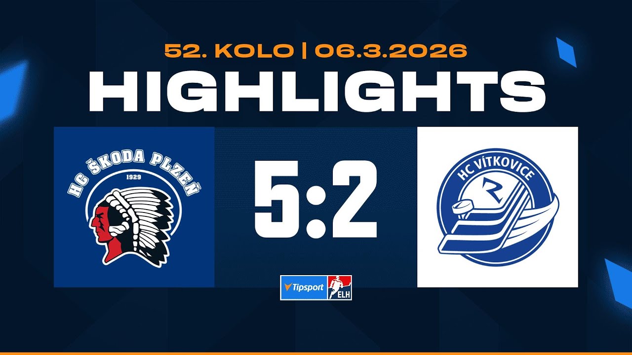 Highlights | HC Škoda Plzeň vs. HC Vítkovice Ridera 5:2 | 06.03.2026