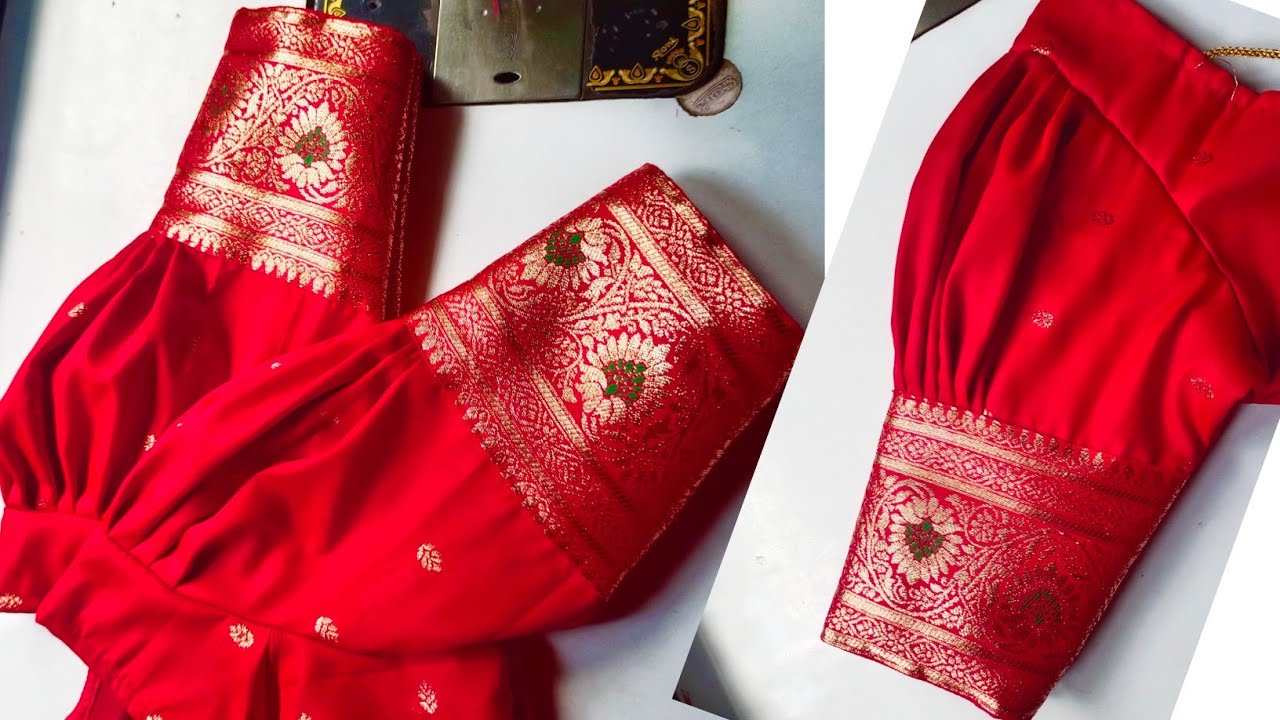 पफ स्लीव / Puffy Sleeves Design Cutting& Stitching | Easy Sleeves Design Unique Sleeves Design