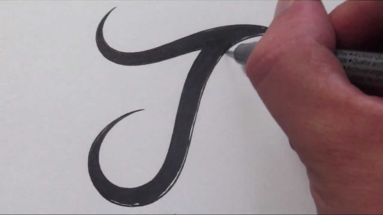 How To Draw a Simple Tribal Letter J