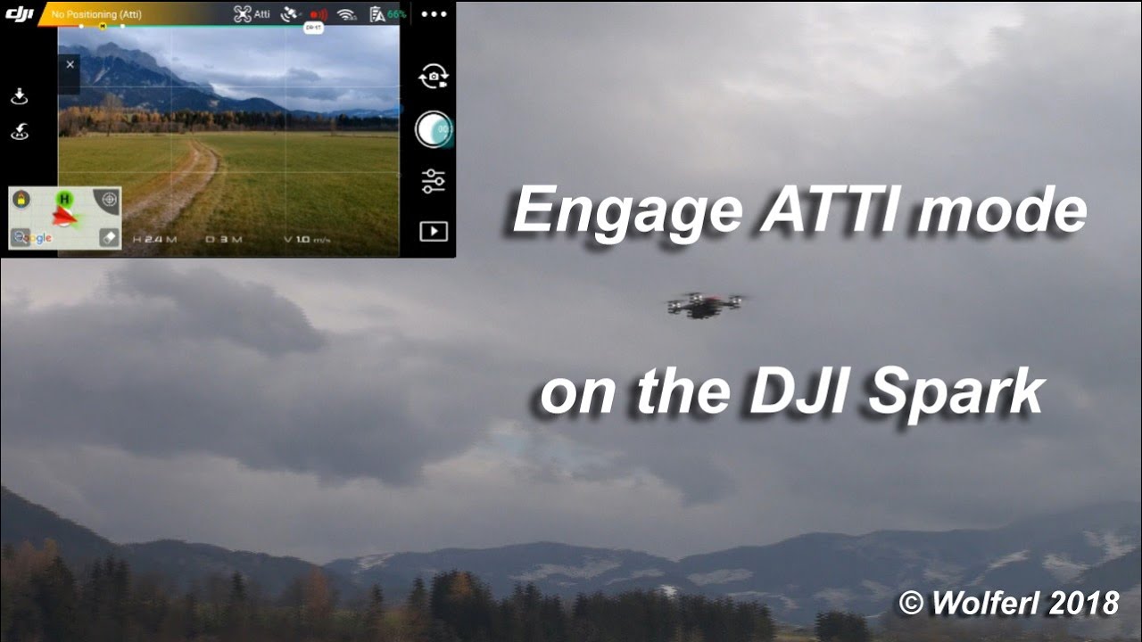 Engage ATTI mode on the DJI Spark