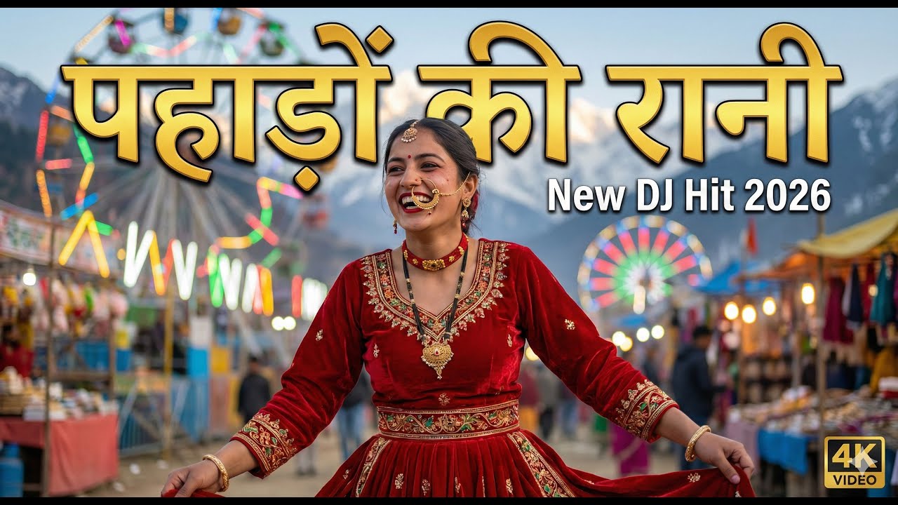 पहाड़ों की रानी (Pahadon Ki Rani) - New Garhwali Song | Dhol Damau Remix 2026 | Full DJ Song #mela