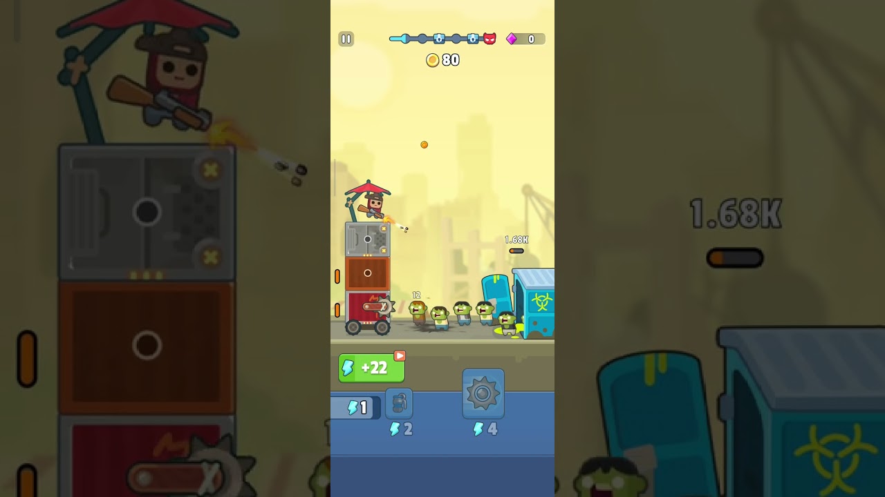 Tds Gameplay Part 1 Me 🆚 zombie 🧟‍♀️🧟‍♂️🧌