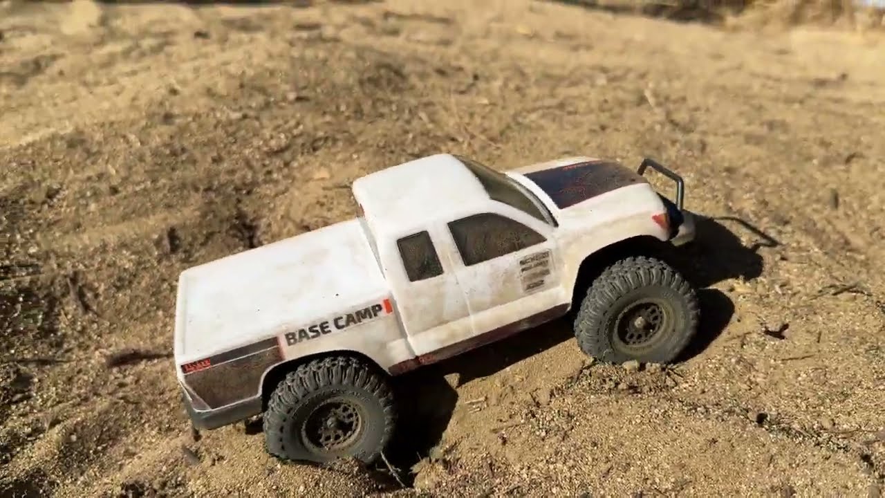 Axial SCX24 Base Camp 4x4 10+ minutes non-stop throttle ACTION one take