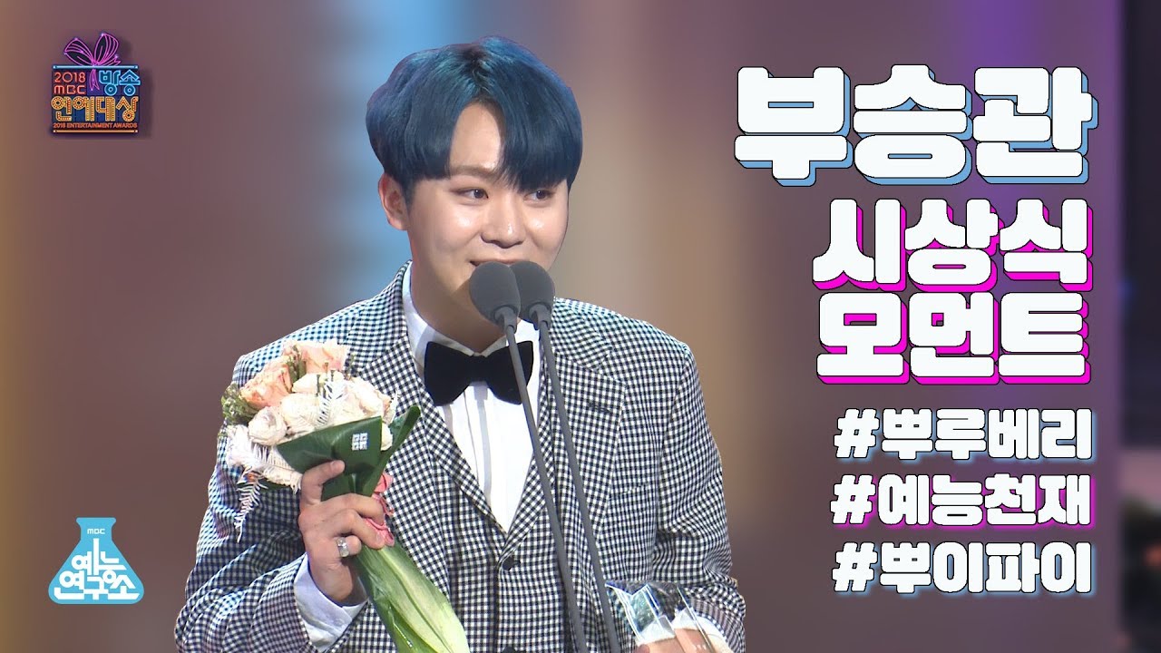 [시상식직캠] 부승관 연예대상 신인상 수상 모먼트@2018MBC방송연예대상_20181229 2018 ENTERTAINMENT AWARDS