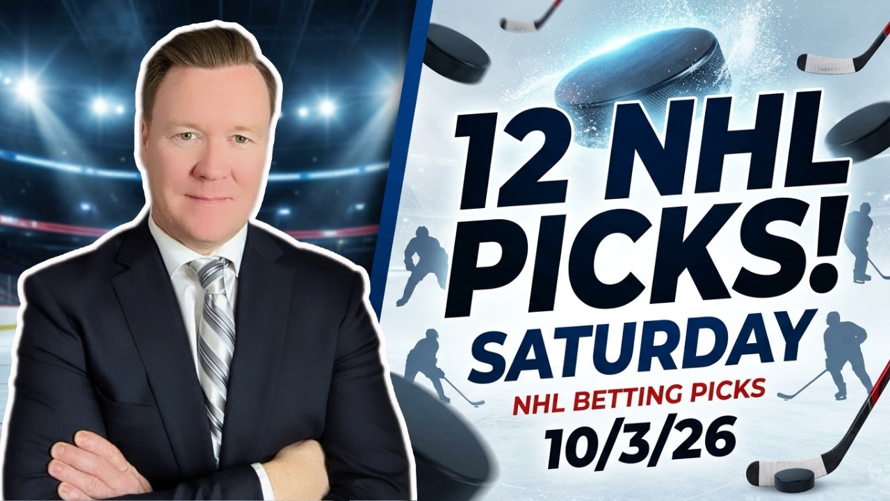 Saturday 12 NHL Betting Picks l 10/3/26 l Vernon's Best NHL Bets, Expert Picks and Predictions