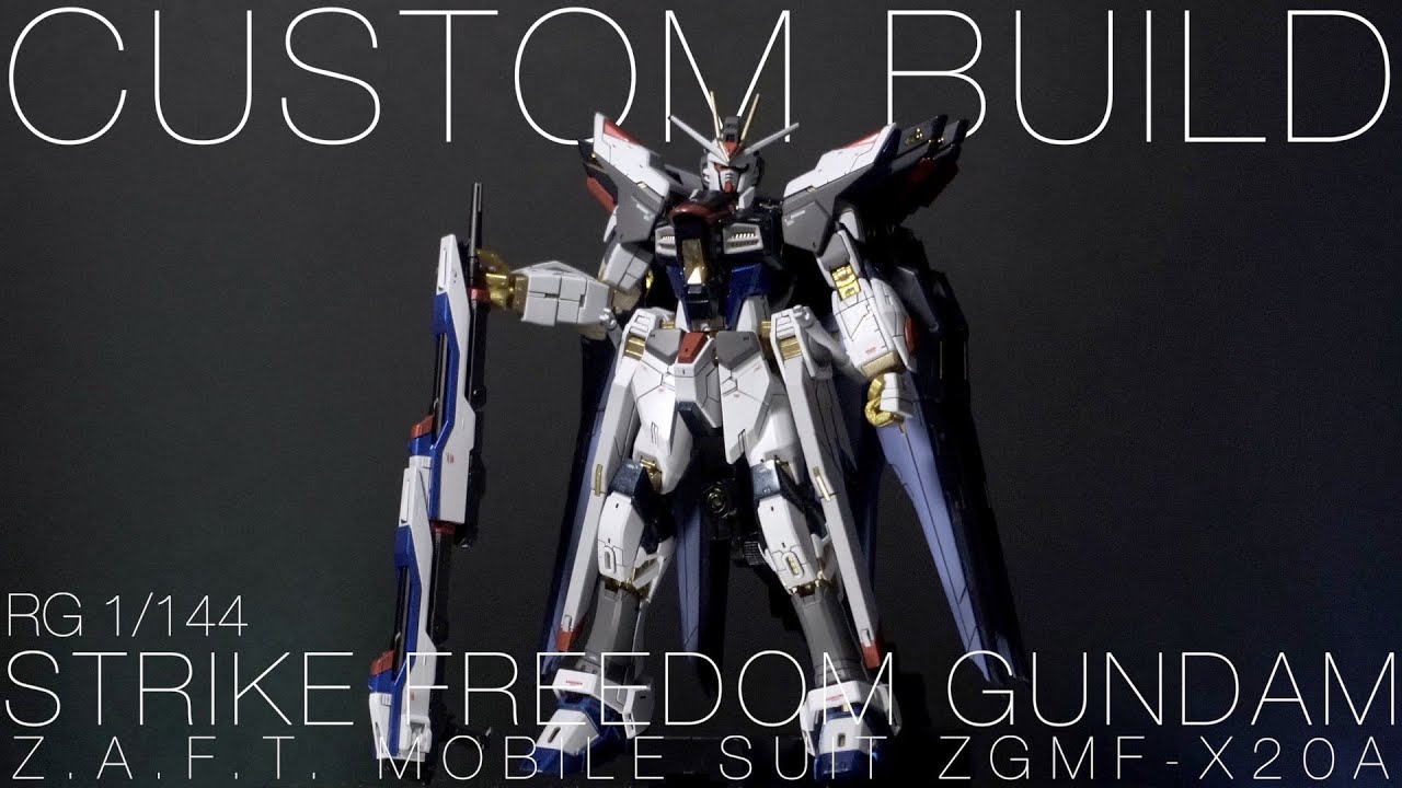 【CUSTOM BUILD】RG STRIKE FREEDOM GUNDAM | ASMR |【全塗装】