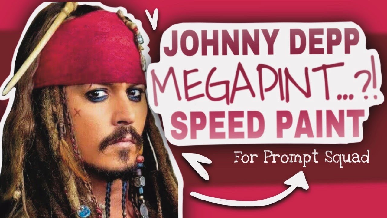 A MEGAPINT...?! || Johnny Depp Speed paint for PROMPTSQUAD