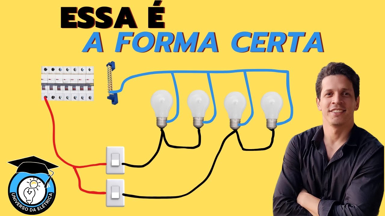 2 Interruptores Separados Ligando 4 Lâmpadas com