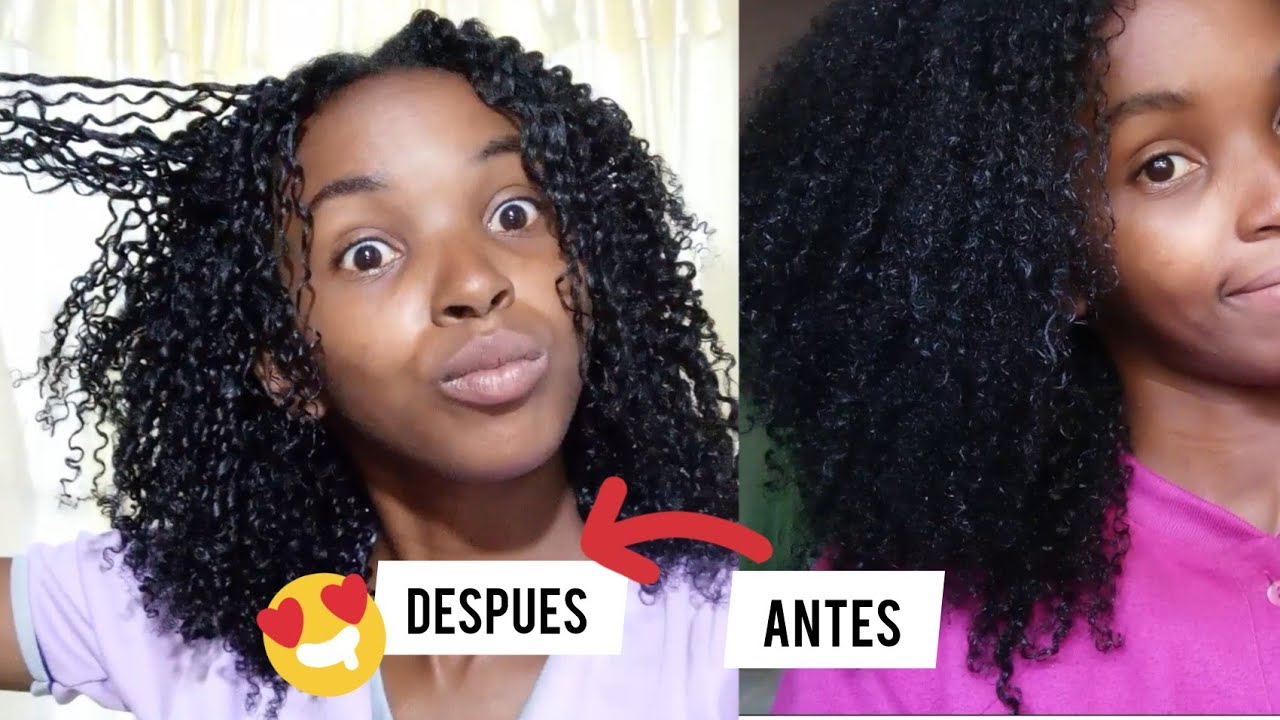 Dos TÉCNICA PARA DEFINIR CABELLO AFRO 4A, 4B