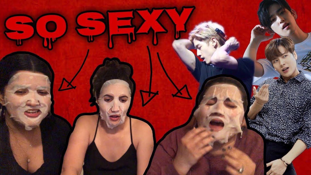 REACTING TO GOT7 SEXY MOMENTS WHILE TRYING GOT7 FACE MASKS | KMREACTS