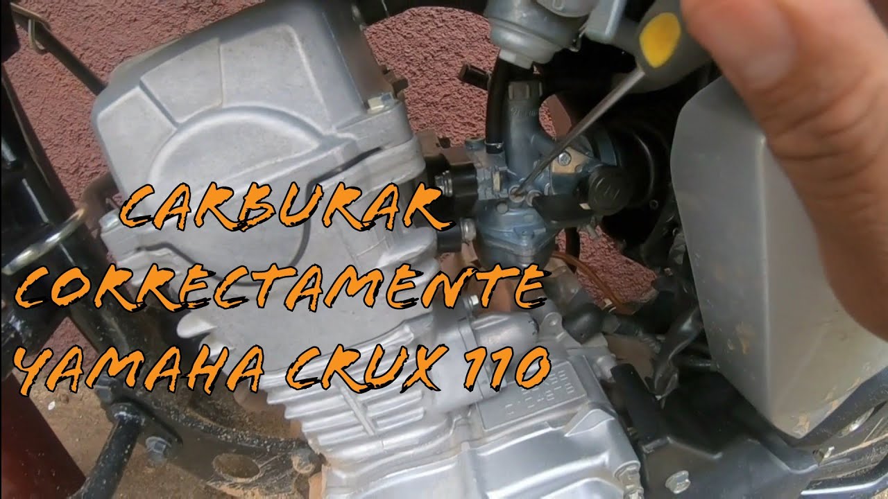 Como carburar yamaha crux 110