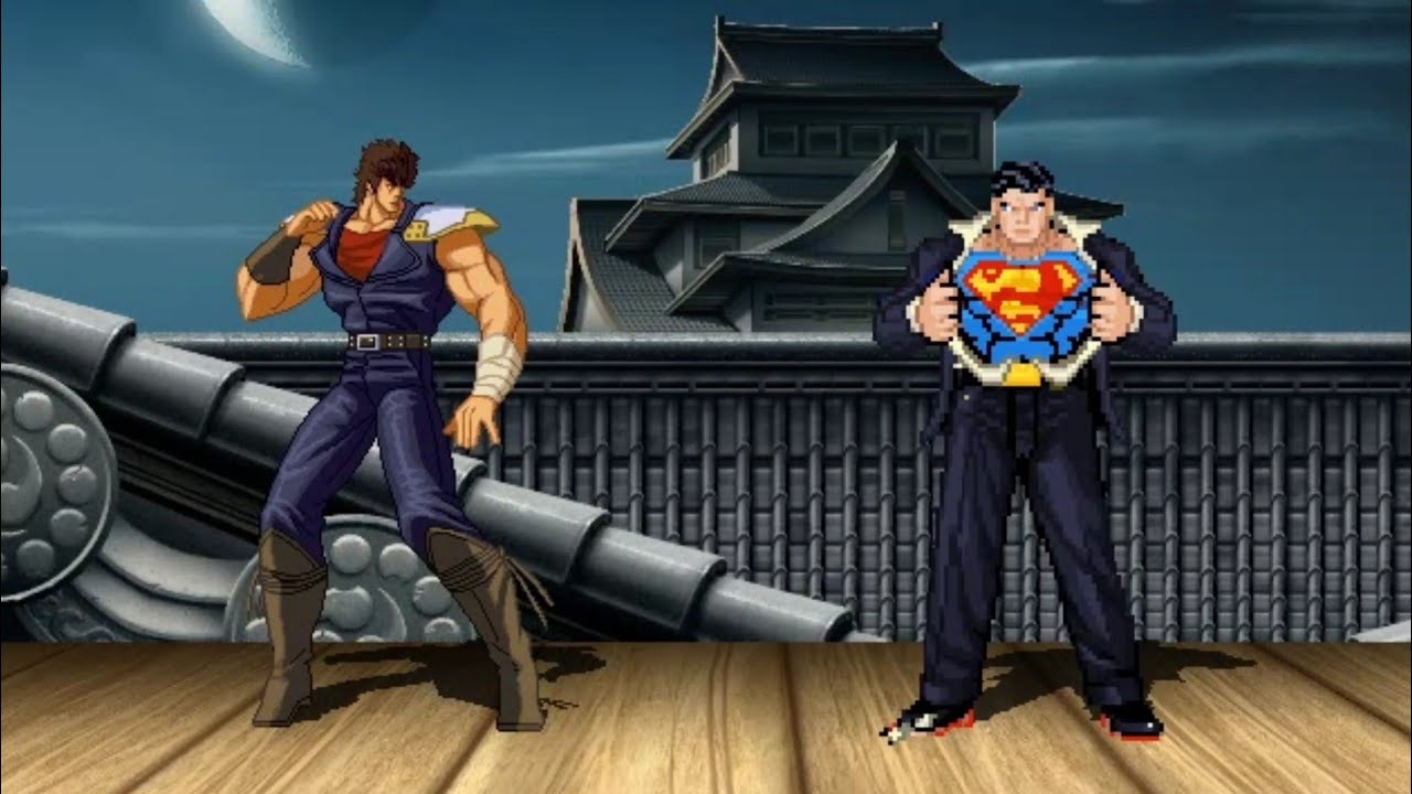 KENSHIRO VS SUPERMAN - VERY INCREDIBLY EXCITING FIGHT !