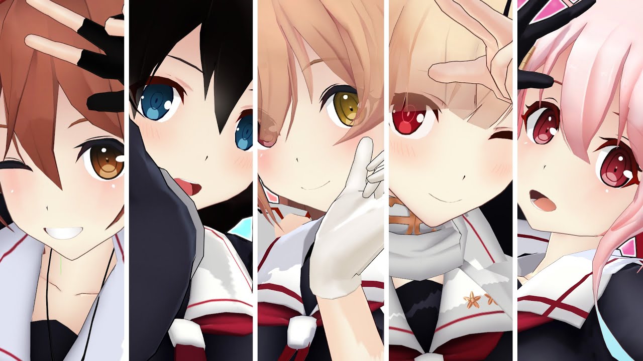 【MMD艦これ】白露型姉妹でカメレオン