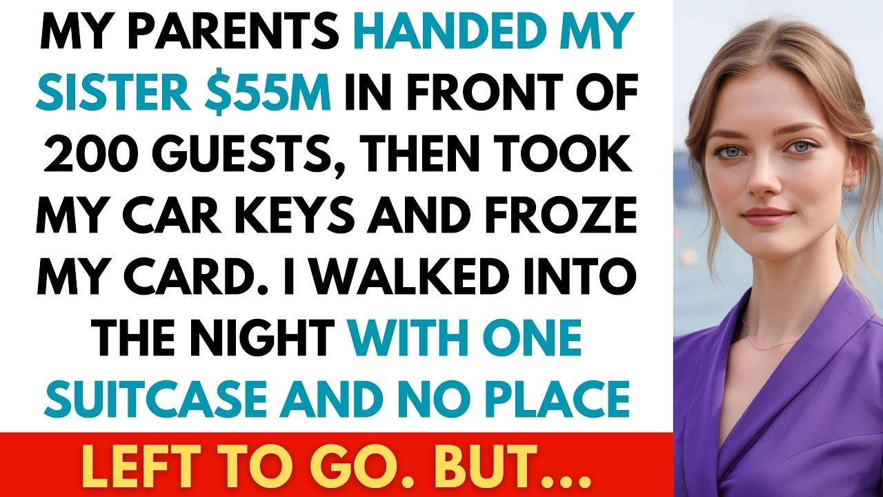 My Parents Gave My Sister $55M at Her Engagement Party, Then Told Me to Leave With One Suitcase