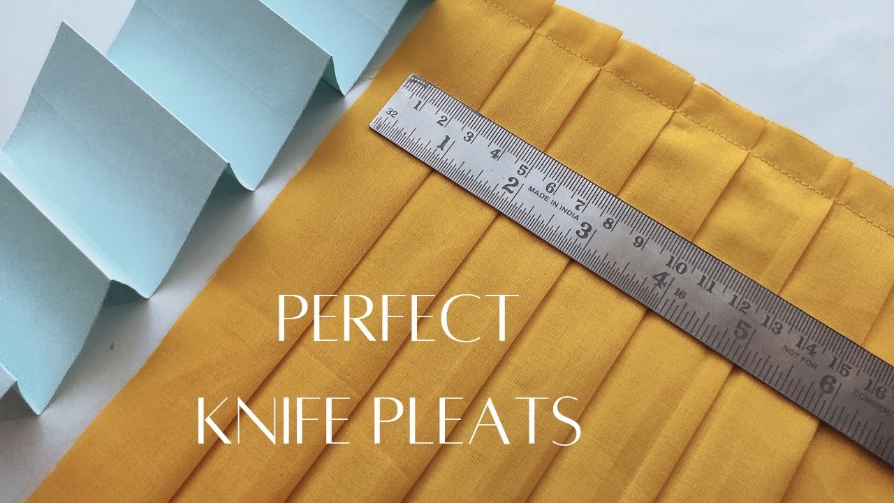 Simple Trick To Sew Perfect Casual Knife Pleats