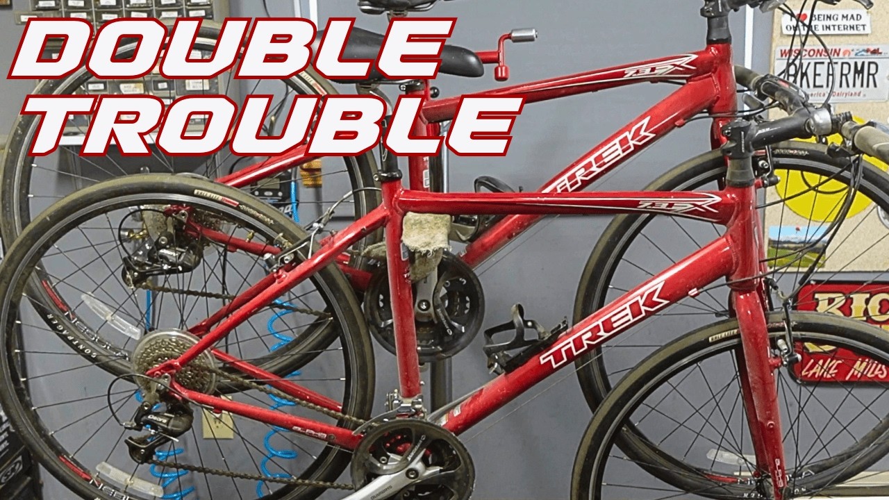 A 2 for 1 Bicycle Tuneup Special! Twin Trek 7.3 FX fitness hybrids in for a Spring Service!