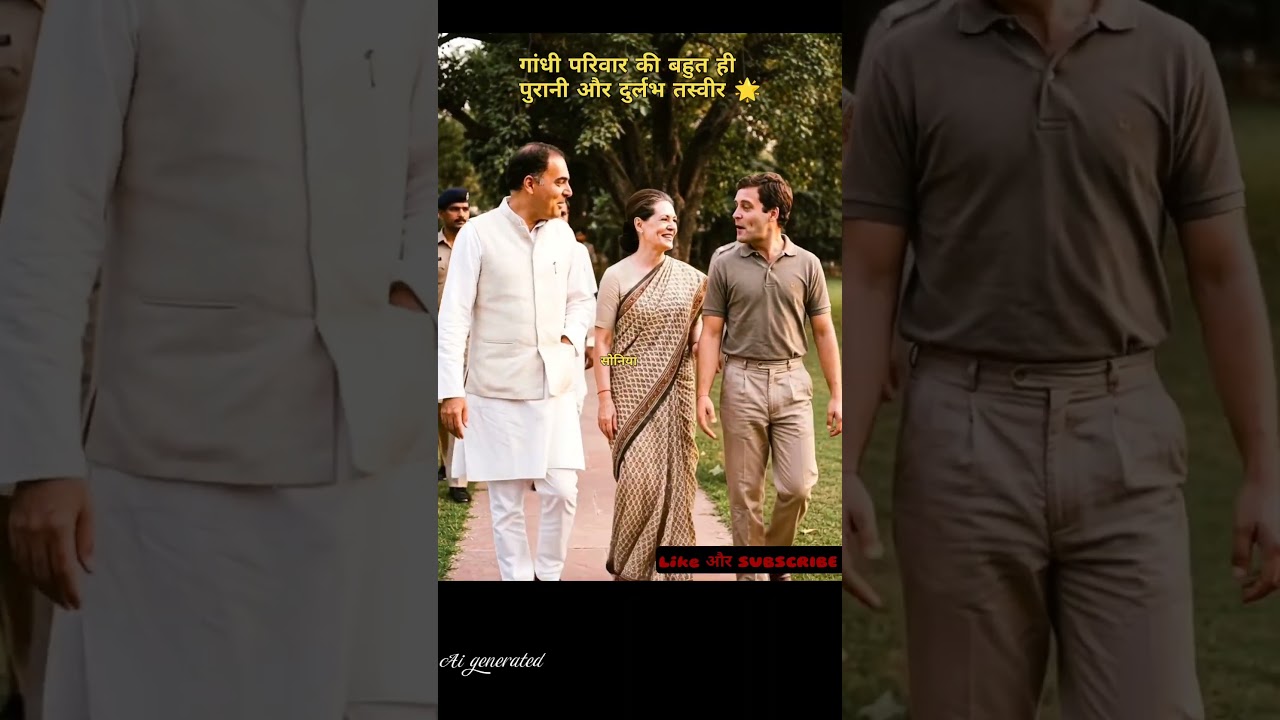 Rajiv Gandhi with family