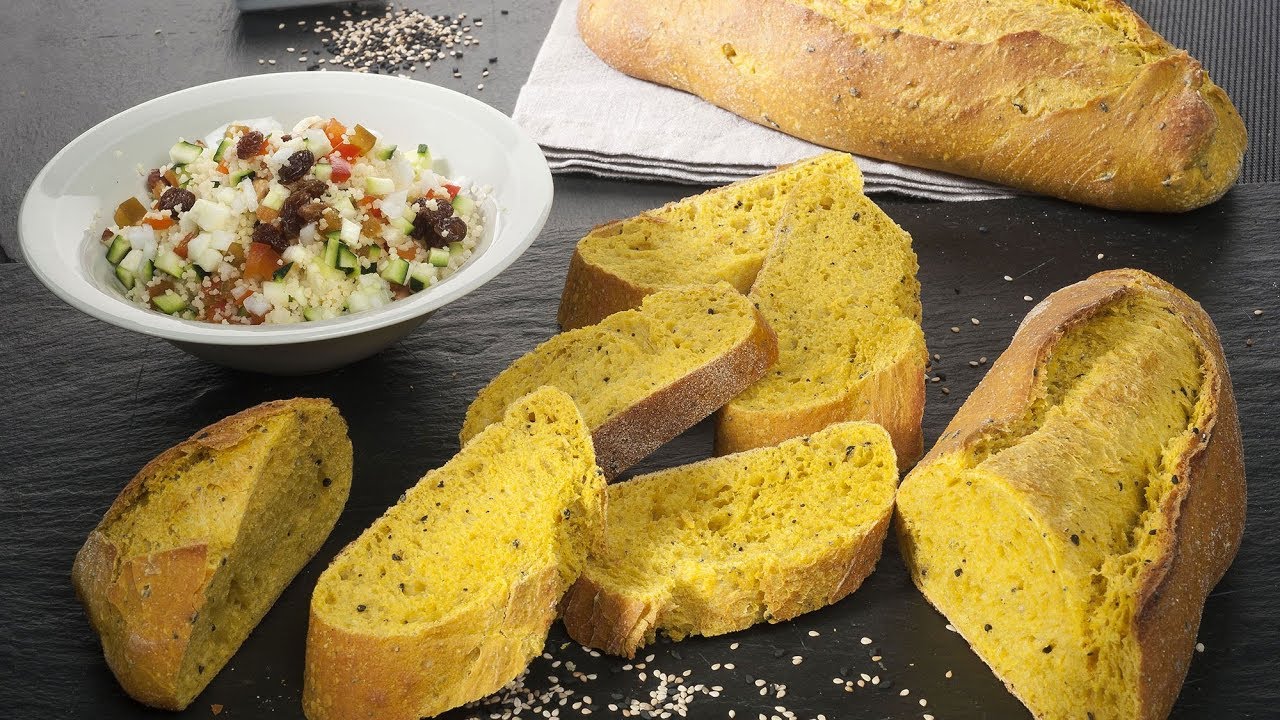 Receta de Pan con cúrcuma y amapola - Joseba Arguiñano