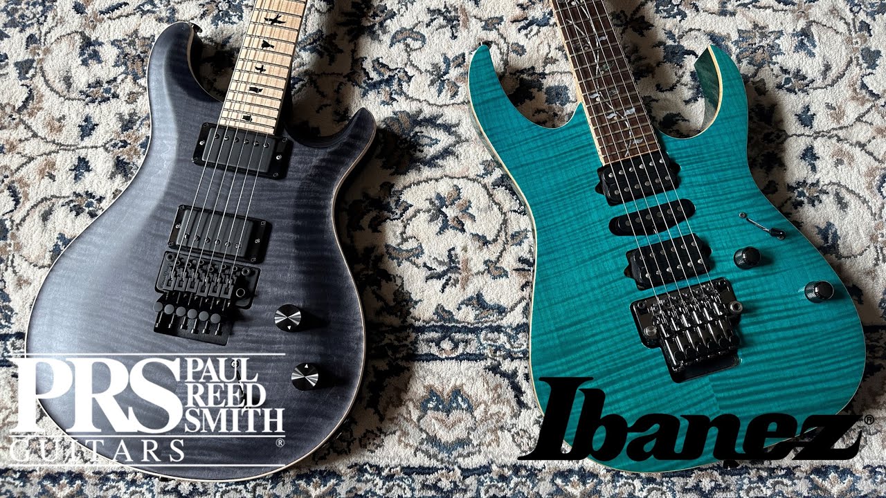 PRS DW CE24 Floyd vs Ibanez J Custom RG8570z