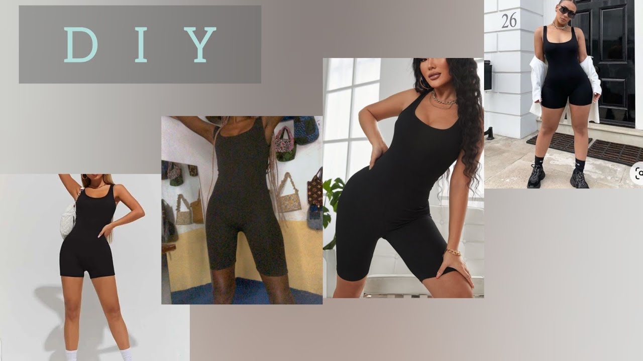 How to make a Romper jumpsuit/how to make a play suit/quick and easy way to make  a onesie
