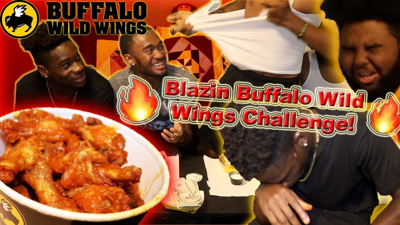 BLAZIN BUFFALO WILD WINGS CHALLENGE! (GETS HEATED)