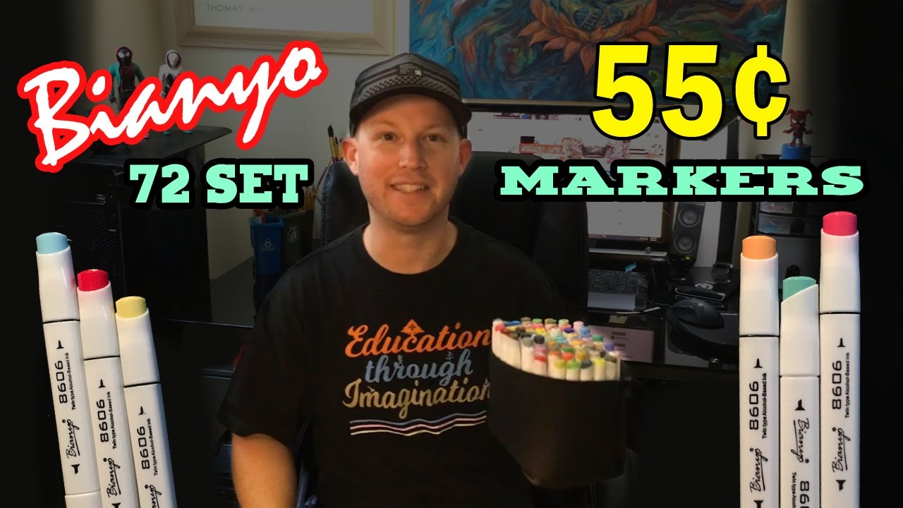Bianyo Alcohol Based 72 Markers Set Review (Copics Alternative?)