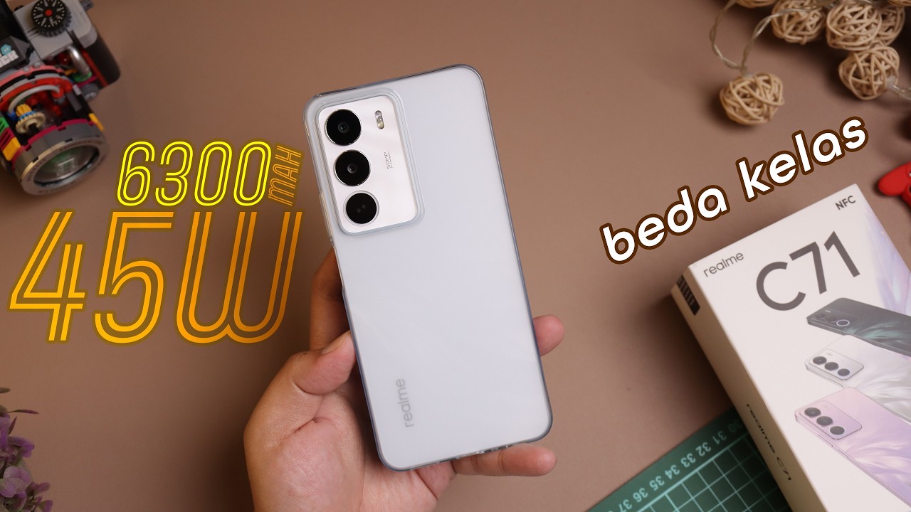 6300mAh = 24 JAM Ga Habis 50%!! Menjajal realme C71 NFC yang Tetap Tipis & Elegan