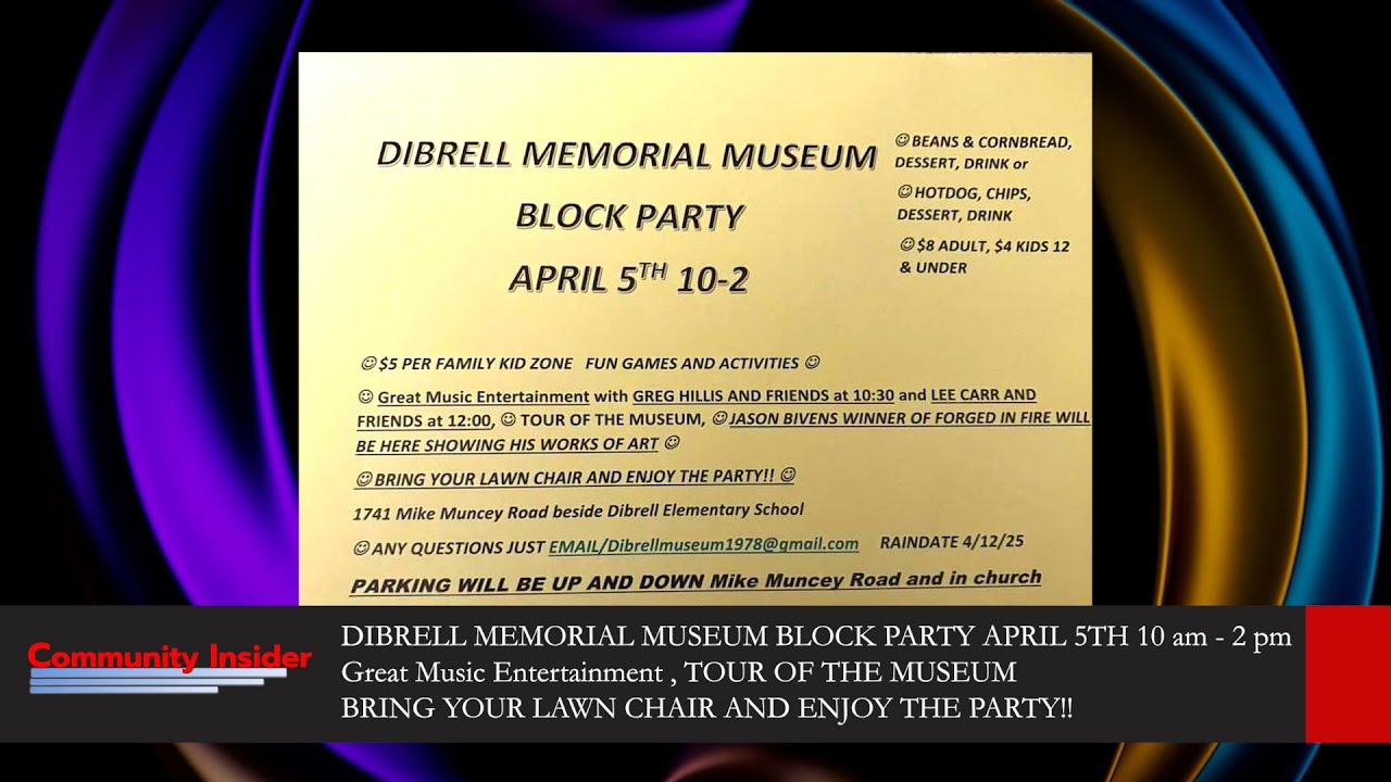 Community Insider Features Dibrell Memorial Museum and Video Archives from 1980