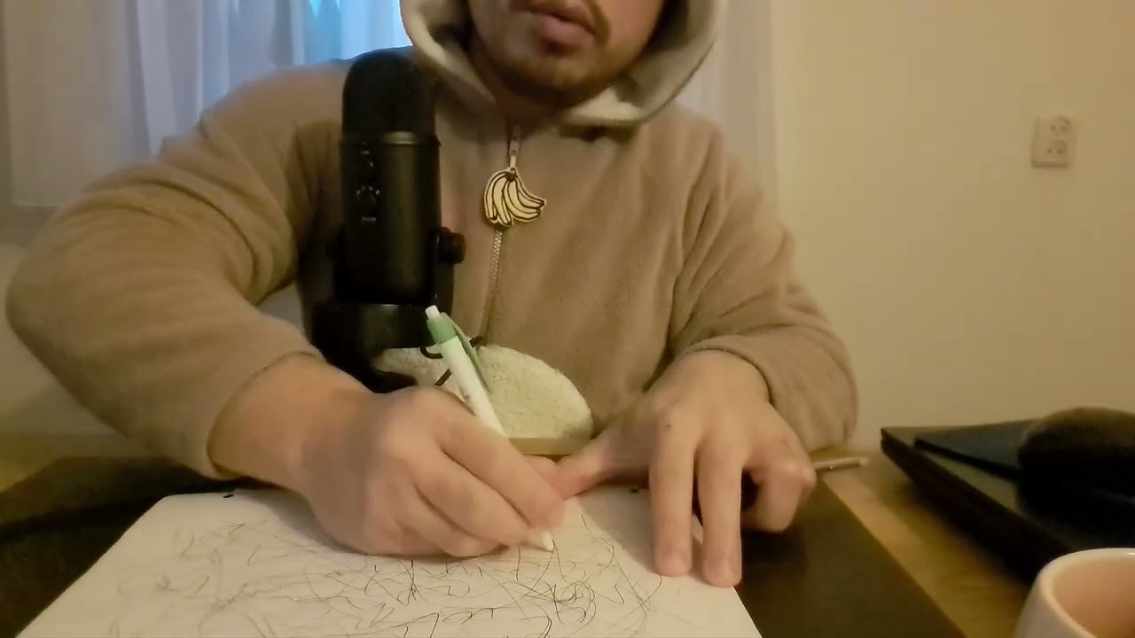 ASMR WRITING, MOUTH SOUNDS  & HANDS SOUNDS
