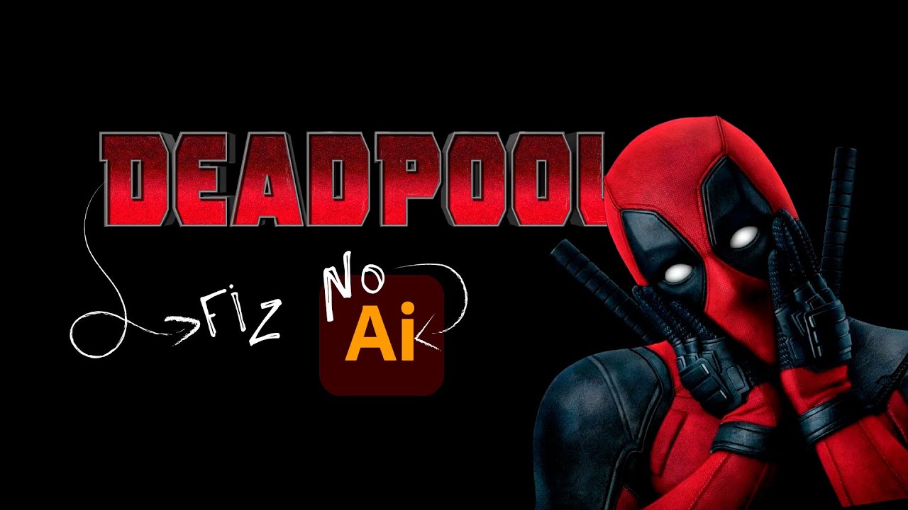 Fiz a Logo do DeadPool 3D no Illustrator!!!!
