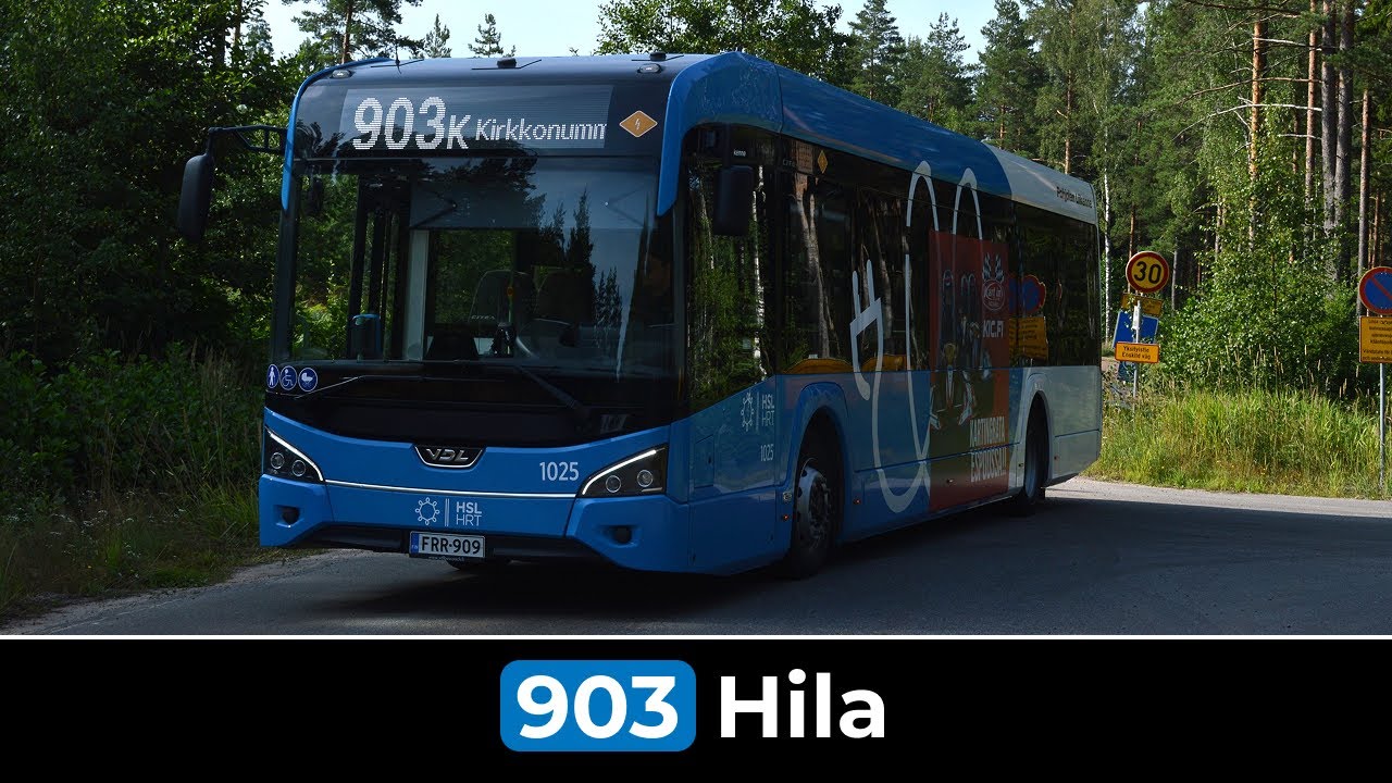 Helsinki HSL Linja 903: Kirkkonummi - Hila (Nopeutettu) | Pohjolan Liikenne 1025