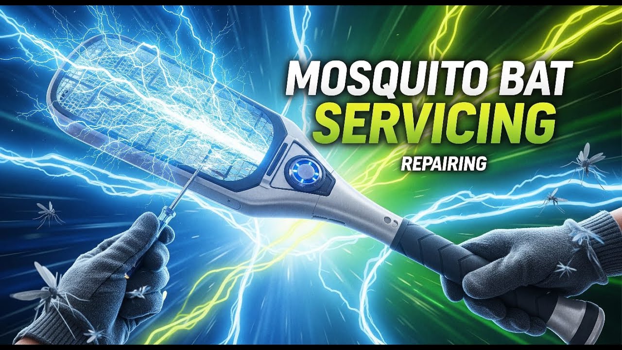 Mosquito Bat Repair Step By Step All Fault & Solution. মশা মারার বেট মেরামত সমস্ত ত্রুটি এবং সমাধান