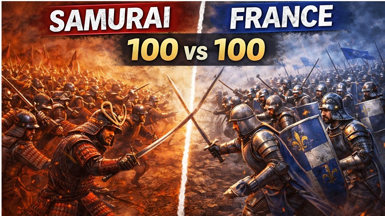Samurai vs French Army | 100 vs 100 Brutal Battle | Steel and Flesh 2 |