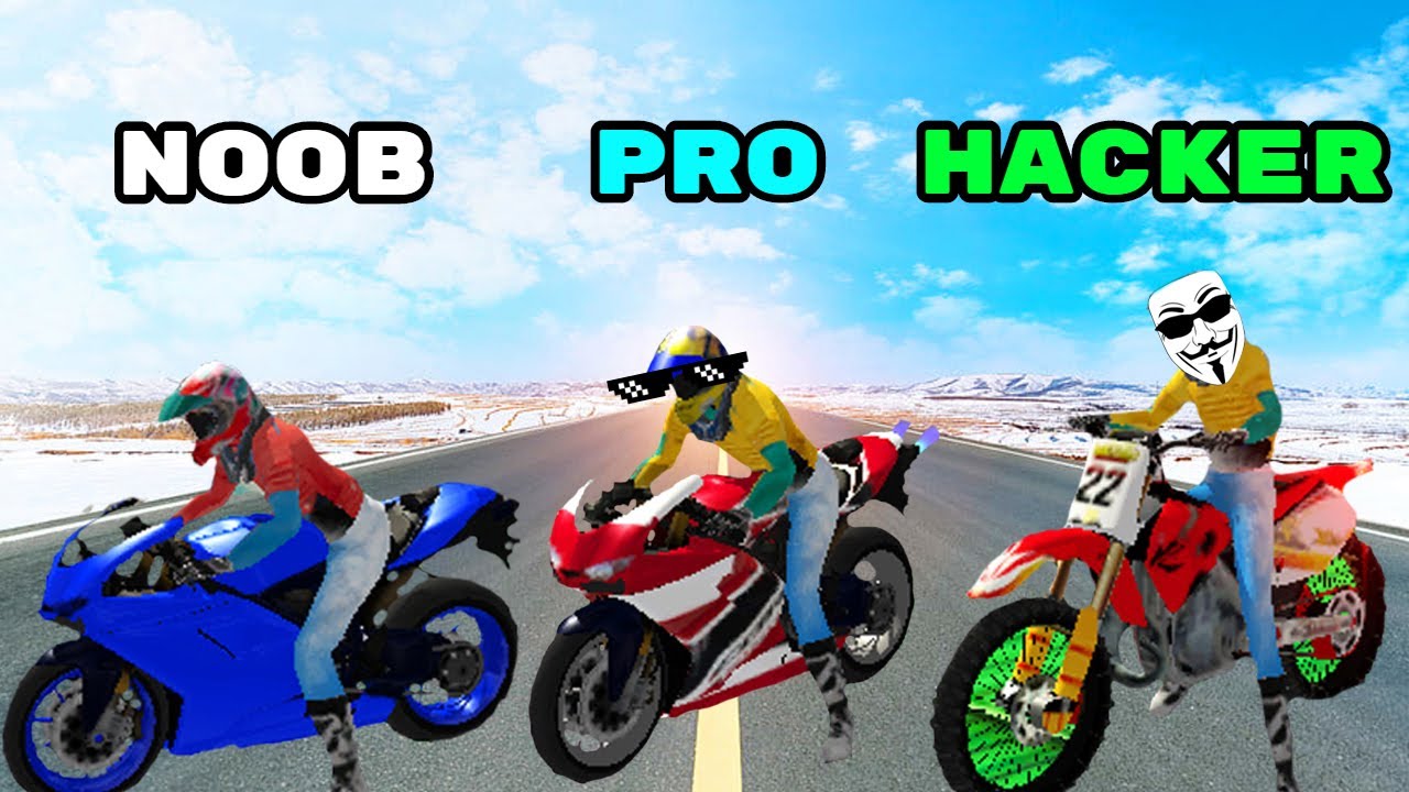 Impossible Moto Bike Tracks 3D | NOOB vs PRO vs HACKER