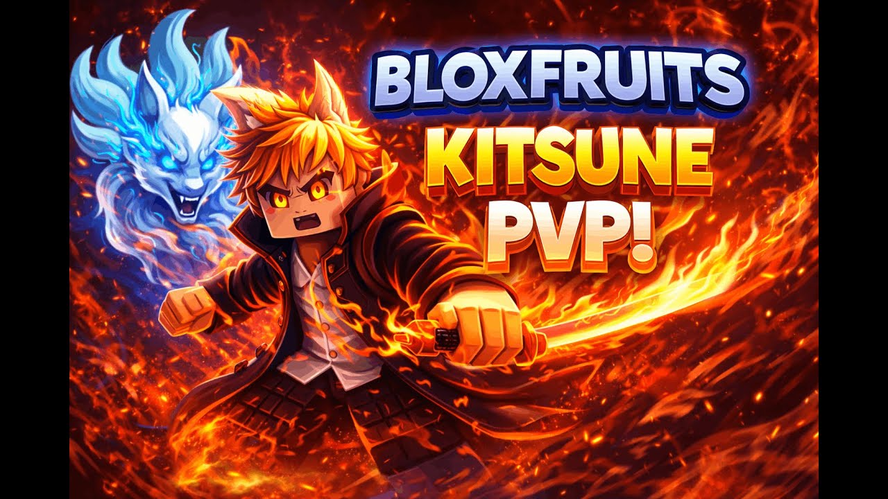 PvP With Kitsune Fruit (bloxfruits) || Joined Discord Server To Win Giveaways