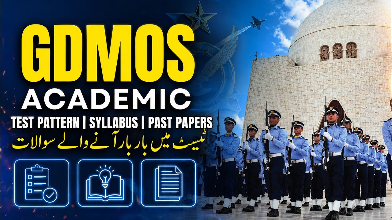 PAF GDMOS Initial Test Preparation |GDMOS Academic Test Prepartion |GDMOS Past Papers