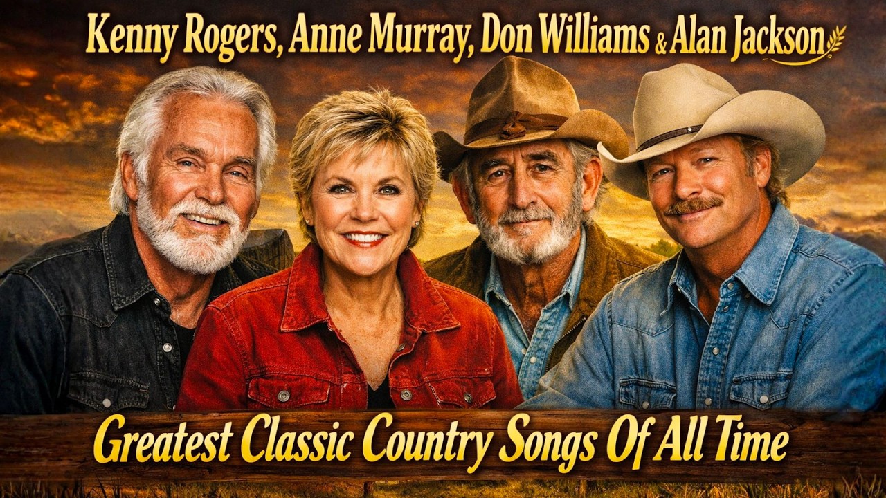Kenny Rogers, Anne Murray, Don Williams & Alan Jackson 🌾 Greatest Classic Country Songs Of All Time