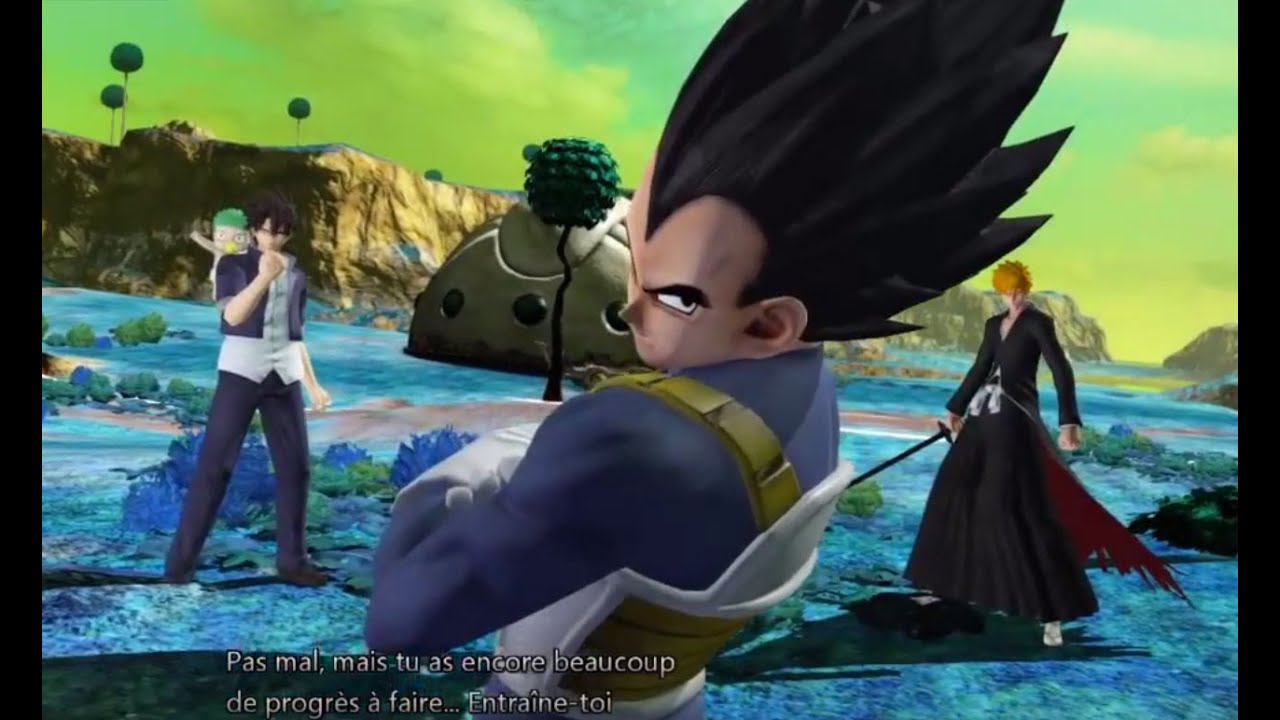 [Gameplay] J Stars Victory VS+ PS4, combat 2 joueurs #1, Vegeta VS Vegeta, Namek (Dragonball Z)