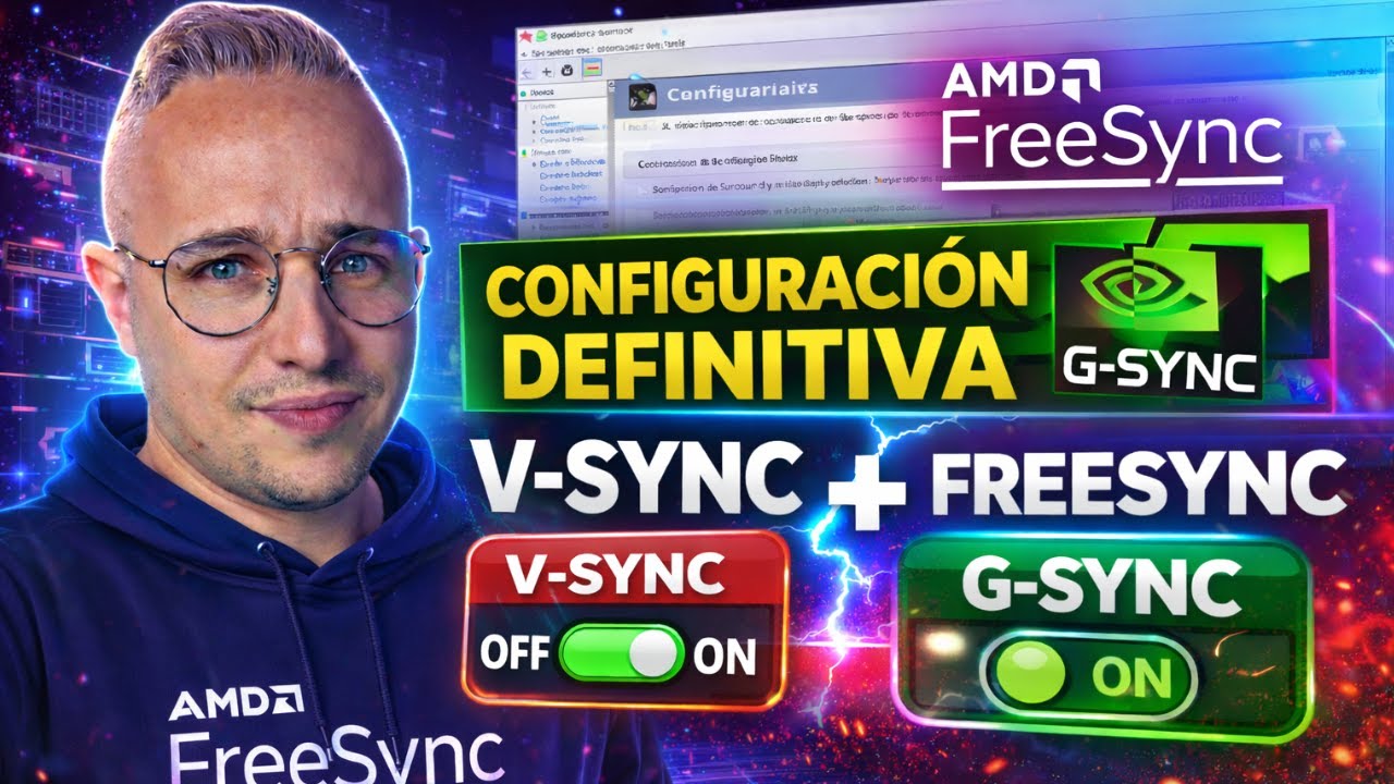 Cómo configurar V-Sync + FreeSync / G-SYNC correctamente (Sin input lag ni tearing)