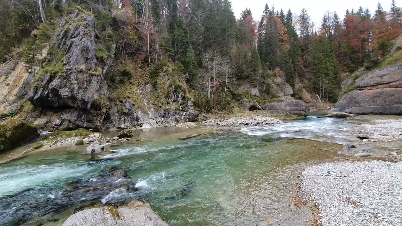 Germany Bavaria Alps Ammergau Ammer Gorge Bad Saulgrub