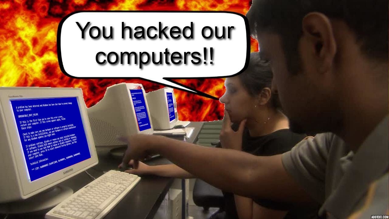 Destroying ALL Computers In A Scam Call Center!