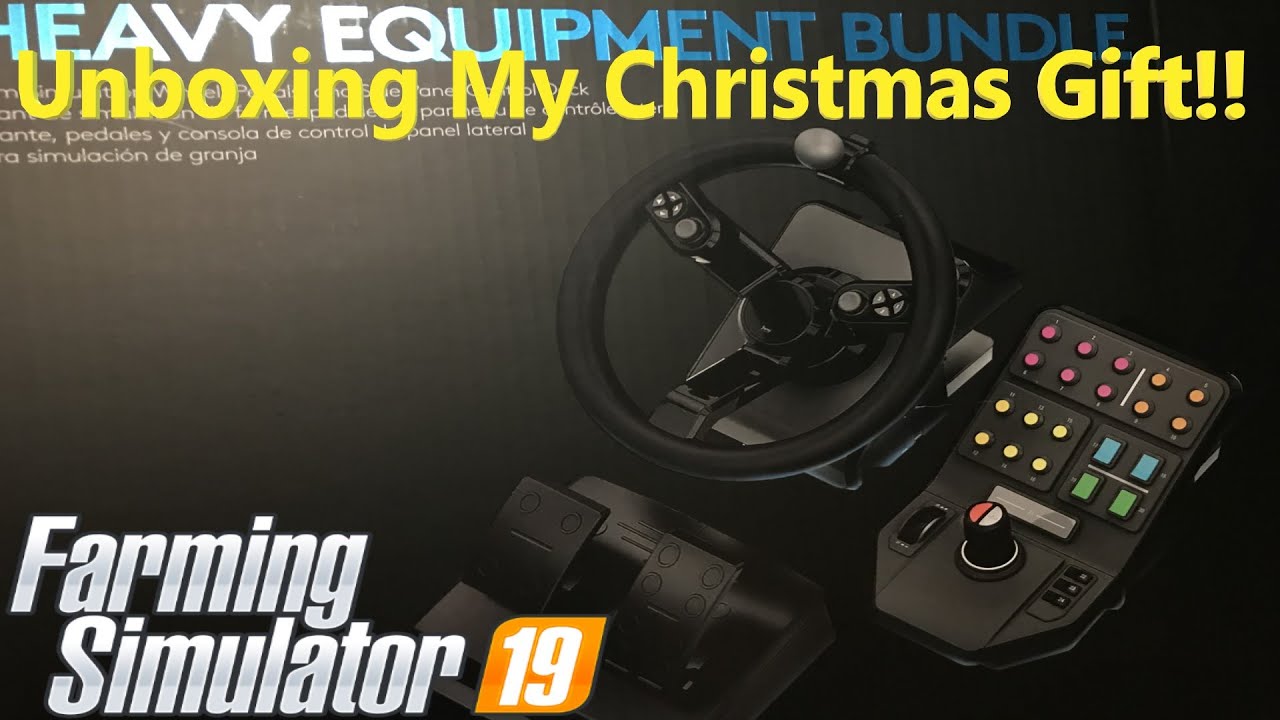 Unboxing The FS19 Steering Wheel, Pedals, And Control Panel!